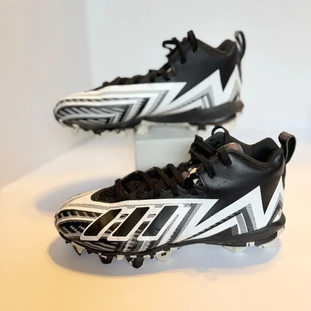 Adidas Freak Youth Football Cleats Size 4 Black White Molded Stud